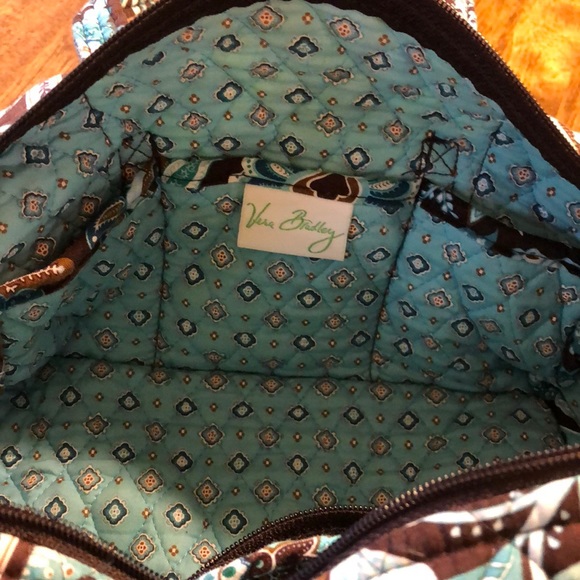 RETIRED Vera Bradley JAVA BLUE Handbag Purse EUC - Picture 4 of 6